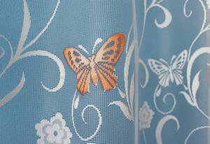 Oblúková záclona 7514 motýľ, 180x320 cm