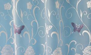 Oblúková záclona 7514 motýľ, 180x320 cm