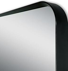 Nástenné zrkadlo DSK Design Black Magico / 80 x 60 cm / hliník / čierna