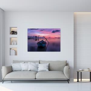 Obraz loďky na vode (Obraz 60x40cm)