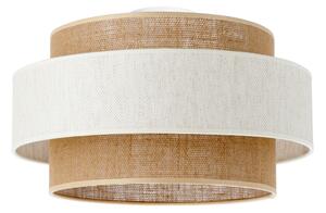 Stropné svietidlo BOHO 1xE27/60W/230V pr. 40 cm krémová/juta