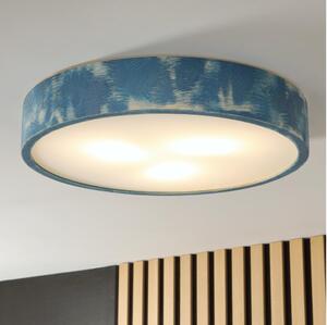 Brilagi - Stropné svietidlo PINO 3xE27/15W/230V borovica/modrá pr. 47,5 cm