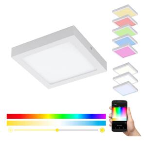 Eglo 33316 - LED RGBW stmievateľné stropné svietidlo FUEVA-C LED/15,6W/230V 22,5x22,5cm biela
