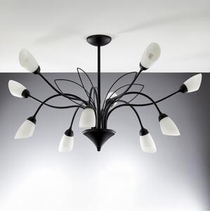 Jupiter 2056 - Luster na tyči GLORIOSA 10xG9/14W/230V čierna