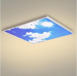 Brilagi - LED Stropné svietidlo SLIMFRAME SKY LED/58W/230V 60x60 cm strieborná/modrá