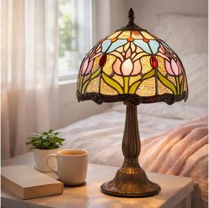 Brilagi - Tiffany vitrážová stolná lampa LORAS 1xE14/40W/230V