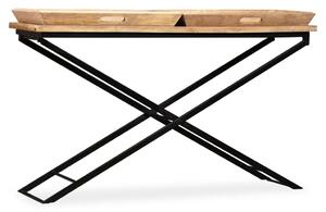 Konzolový stolík mangový masív 130x40x80 cm