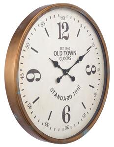 Kovové okrúhle hodiny Old town - Ø 60*6*60 cm