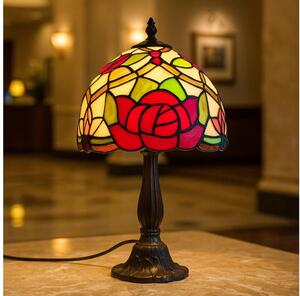 Brilagi - Tiffany vitrážová stolná lampa GARLAN 1xE14/40W/230V