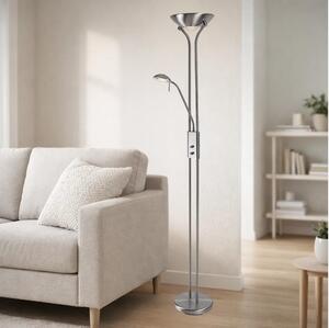 Brilagi - Stmievateľná stojacia lampa SCARLETT 1xR7s/230W/230V+1xG9/40W matný chróm