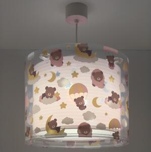 Dalber 41572S - Detský luster BABY TEDDY 1xE27/15W/230V ružová