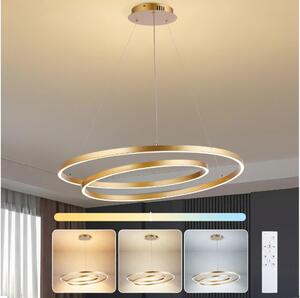 Brilagi-LED stmievateľný luster na lankách TWISTER LED/105W/230V pr. 100 cm zlatý + DO