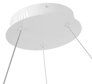Brilagi-LED Stlmiteľný luster na lankách TWISTER LED/75W/230V pr. 70 cm biela + diaľkový ovládač