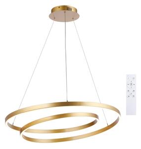 Brilagi-LED Stmievateľný luster na lanku TWISTER LED/75W/230V pr. 70 cm zlatý +DO