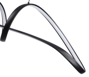 Brilagi-LED Stmievateľný závesný luster TWISTER LED/60W/230V 3000-6000K čierny + diaľkové ovládanie
