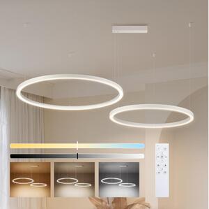 Brilagi - LED Stmievateľný luster na lanku PORTOFINO LED/98W/230V biely + diaľkové ovládanie