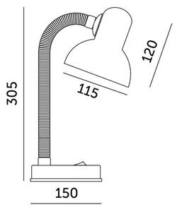 Stolná lampa SMIESZEK 1xE27/40W/230V ružová