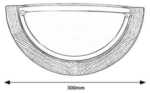 Brilagi - Nástenné svietidlo ORBIS 1xE27/60W/230V 30 cm borovica