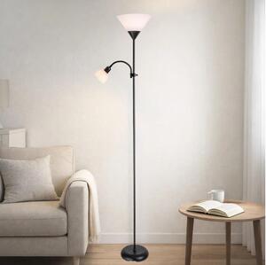 Brilagi - Stojacia lampa ARIANA 1xE27/100W/230V + 1xE14/25W čierna