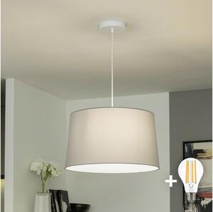 Brilagi - LED závesný luster na lane CERIA 1xE27/40W/230V pr. 45 cm sivý
