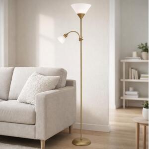 Brilagi - Stojacia lampa ARIANA 1xE27/100W/230V + 1xE14/25W zlatá
