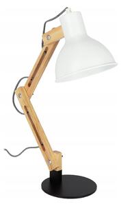 Stolná lampa 1xE27/40W/230V biela/čierna