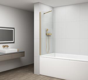 Polysan Polysan, FISA vaňová zástena 600x1500mm, mm, zlato mat, číre sklo, FS1062-G