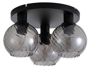 Searchlight 44521SM - Stropné svietidlo RADIANCE 3xE27/60W/230V pr. 37,5 cm čierne