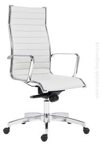 Kancelárska stolička KASE – 8800 RIBBED HIGH BACK SK2 (kancelárska stolička s tenkým prešívaným čalúnom na sedáku a operadle,)