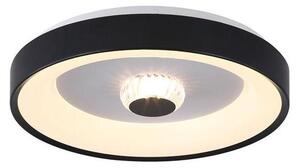 Searchlight 89735-38BK - LED stmievateľné stropné svietidlo POLKA 24W/230V + 6W priemer 38,5 cm čierna