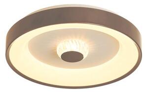 Searchlight 89735-38LT - LED stmievateľné stropné svietidlo POLKA 24W/230V + 6W pr. 38,5 cm hnedé