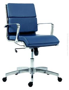 Kancelárska stolička KASE – 8850 SOFT LOW BACK SK10 (kancelárska stolička s vyšším deleným čalúnom na sedáku a operadle)