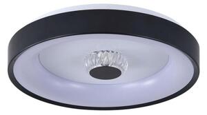 Searchlight 89735-38BK - LED stmievateľné stropné svietidlo POLKA 24W/230V + 6W priemer 38,5 cm čierna