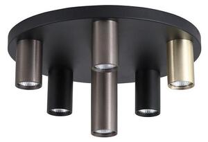 Searchlight 50570-6BK - Stropné svietidlo TUBES 6xGU10/10W/230V pr. 40 cm
