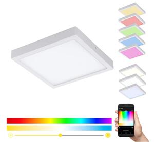 Eglo 33209 - LED RGBW stmievateľné stropné svietidlo FUEVA-C LED/21W/230V 30x30 cm biela