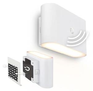 Briloner 3878016 - LED nabíjacie nástenné svietidlo so senzorom CHAT LED/3W/5V 2000 mAh biela