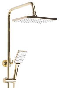 Rea Maximus, sprchová súprava s vaňovou výlevkou a dažďovou a ručnou sprchovou hlavicou, zlatá lesklá, REA-P2410