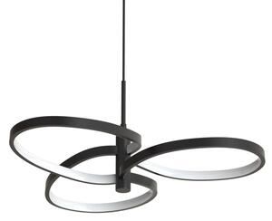 LED luster na lanku RIBBON LED/25W/230V 4000K čierny