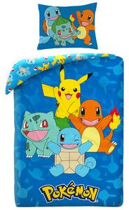 DETSKÉ OBLIEČKY Z MIKROVLÁKNA POKEMON 140X200 CM, 1 KS 70X90 CM VZOROVANÉ