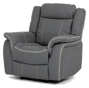 Autronic - TV a relaxační křeslo s elektrickým ovládáním, potah šedá ekokůže - TV-4119 GREY