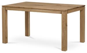 Autronic - Stůl jídelní 140x80 cm, masiv dub, povrchová úprava olejem, nohy 8x8 cm - DS-F140 DUB AKCE