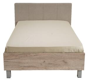 Študentská posteľ Poppy 120x200cm - dub sivý/béžová