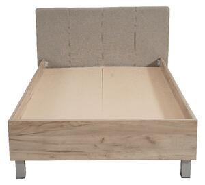 Študentská posteľ Poppy 120x200cm - dub sivý/béžová