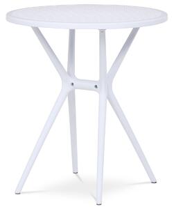 Autronic - Stůl jídelní, bílý plast - DT-X7007 WT AKCE