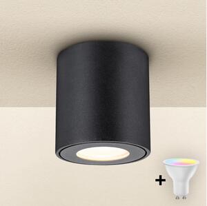 Brilagi - LED RGBW stmievateľné kúpeľňové svietidlo MIA 1xGU10/4,8W/230V 84x80 mm čierne IP54