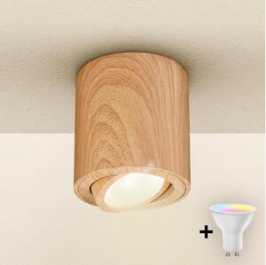 Brilagi - LED RGBW stmievateľné bodové svietidlo MIA 1xGU10/4,8W/230V 84x80 mm hnedá