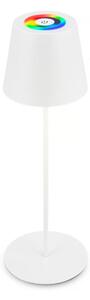 Briloner 7510016 - LED RGBW stmievateľná stolná lampa CALIDA 2,5W/5V IP44 1200 mAh biela
