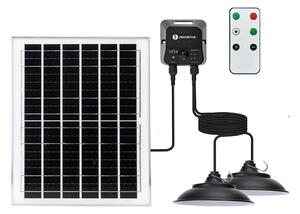 Aigostar - LED solárny luster 2xLED/70W/12V 12000 mAh 6500K pr. 23,5 cm + diaľkové ovládanie