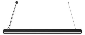 LED luster na lanku LED/44W/230V 3000K 120 cm čierny