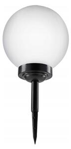 LED solárna lampa LED/1,2V 6500K 200 mAh pr. 25 cm IP44 biela/čierna